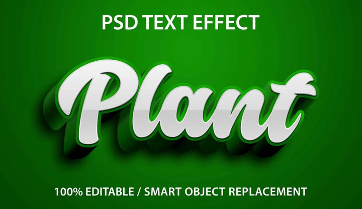 
									Emerald Plant Font Effect PSD Template