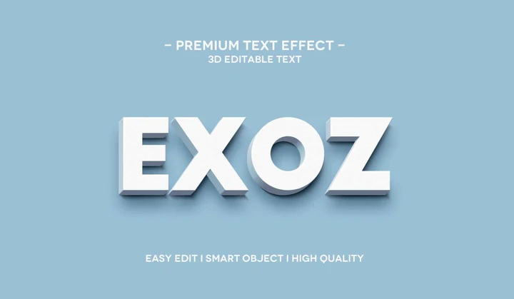 
									Exoz Elevation Font Effect PSD Template