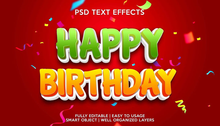 
									Fetive Birthday Bash Font Effect PSD Template