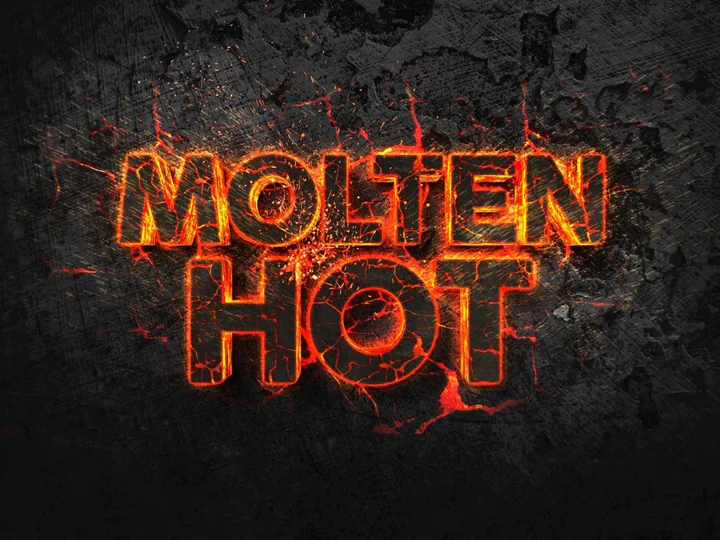 
									Fiery Hot Molten Lava Font Effect PSD Template