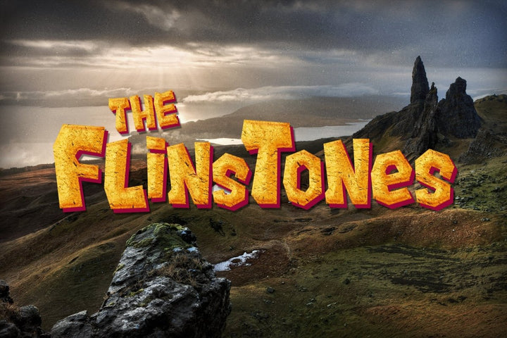 
									Flintstones Frontier Font Effect PSD Template