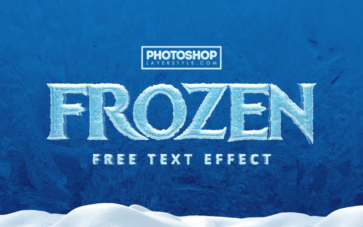 
									Frozen Echo Font Effect PSD Template