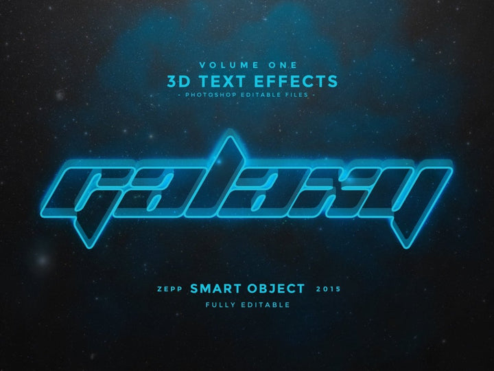 
									Galactic Galaxy Font Effect PSD Template