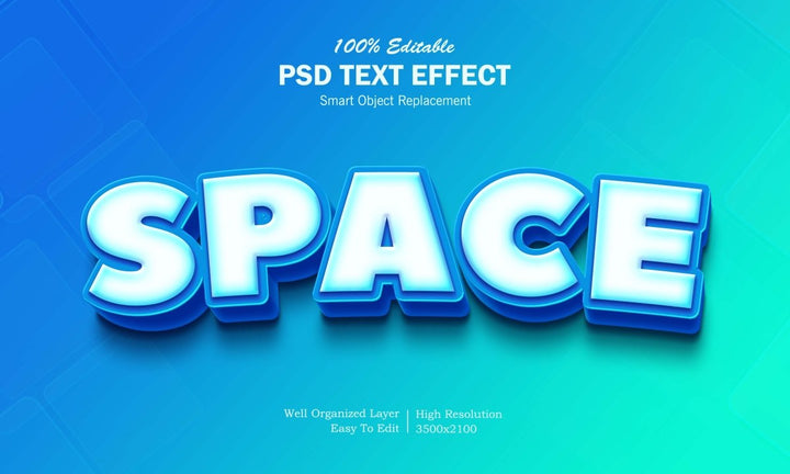 
									Galactic Space 3D Font Effect PSD Template