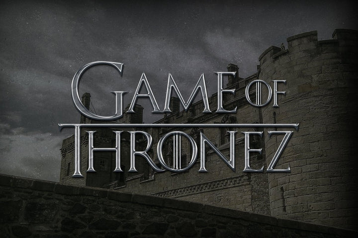 
									Game OF Thronez Metal Font Effect PSD Template