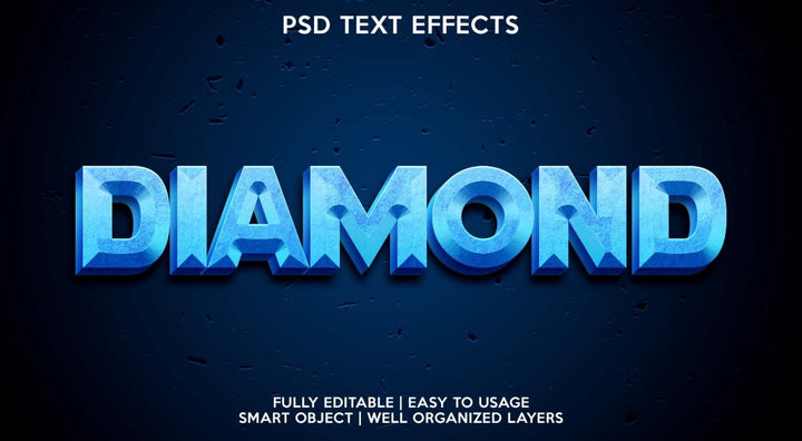 
									Glistening Diamond 3D Font Effect PSD Template