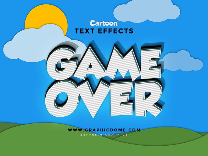 
									Glory GameOver Font Effect PSD Template