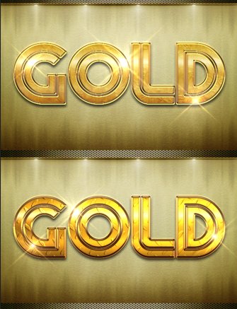 
									Gold Bundle 4 Font Effect PSD Template