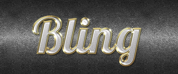 
									Golden Bling Signature Font Effect PSD Template