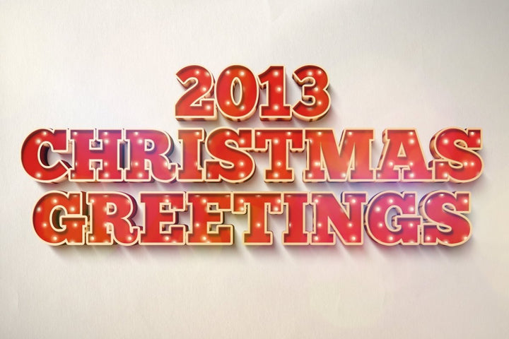 Gradient Christmas Greeting Font Effect PSD Template