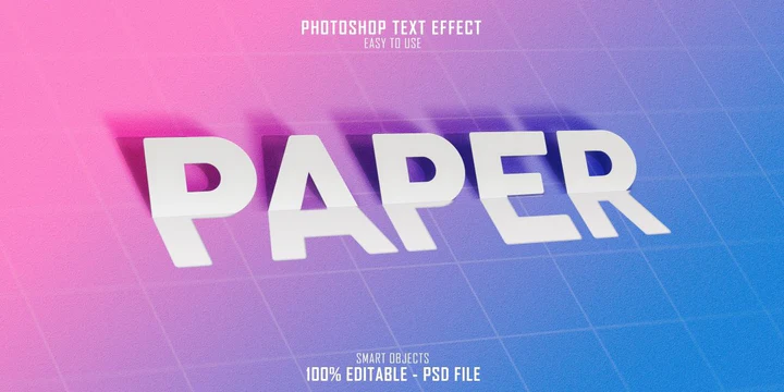 
									Gradient Grid Paper Font Effect PSD Template