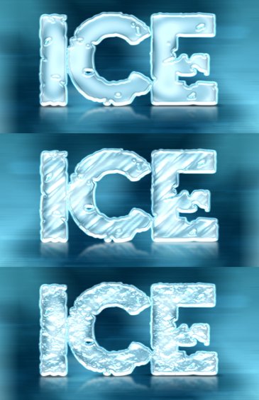 Icy 3D Meltdown Font Effect PSD Template