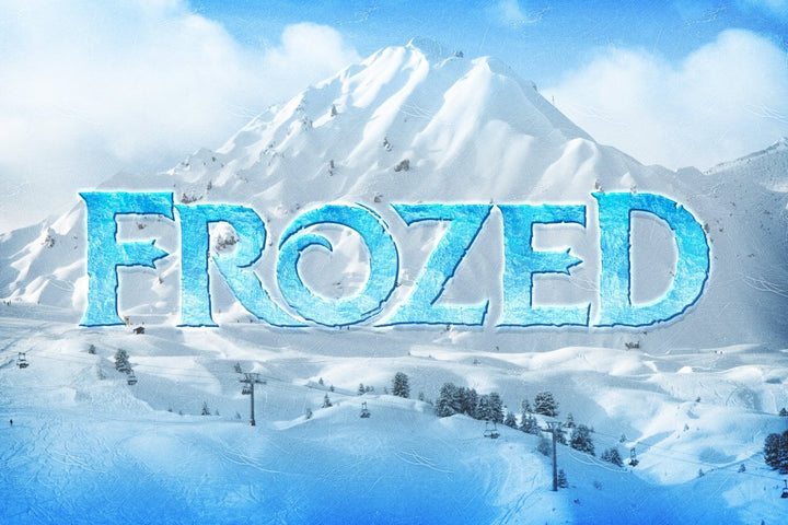 
									Icy Frozen Letters Font Effect PSD Template