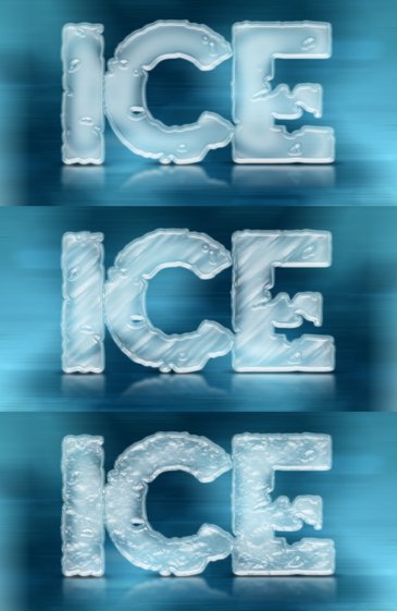 Icy Reflections Font Effect PSD Template