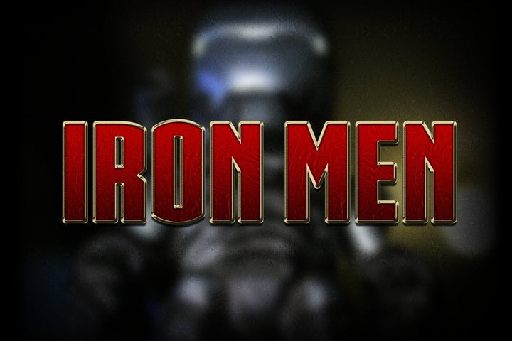 
									Iron Men SuperHero Font Effect PSD Template