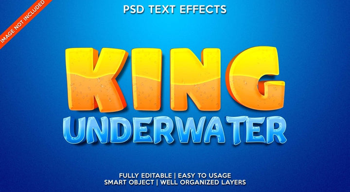 
									King Underwater Oceanic Opulence Font Effect PSD Template