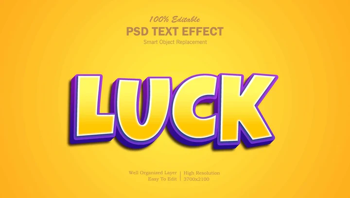 
									Lucky Charm Font Effect PSD Template