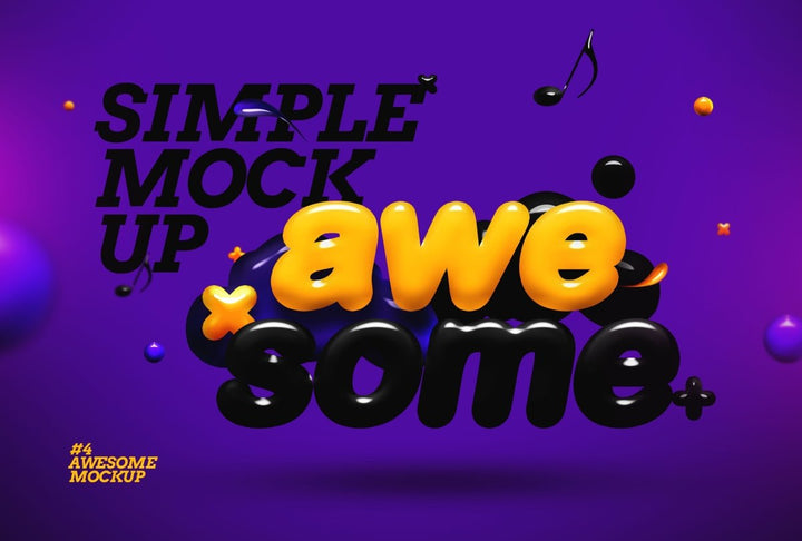 
									Melodic Dimension Font Effect PSD Template