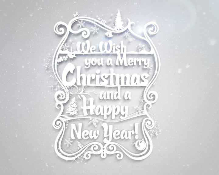 Merry Cristmas & a Happy New Year Font Effect PSD Template