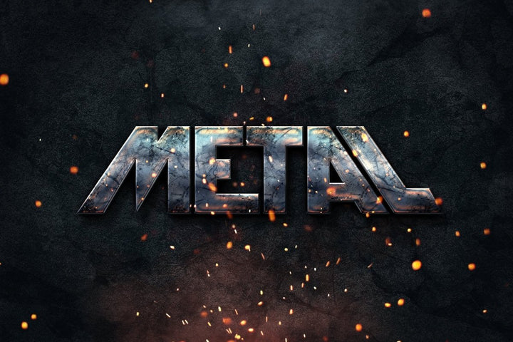 
									Metal Industrial Glow Font Effect PSD Template