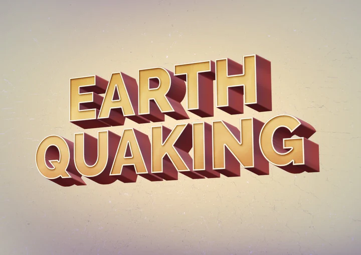 
									Metallic Earth Quaking Font Effect PSD Template