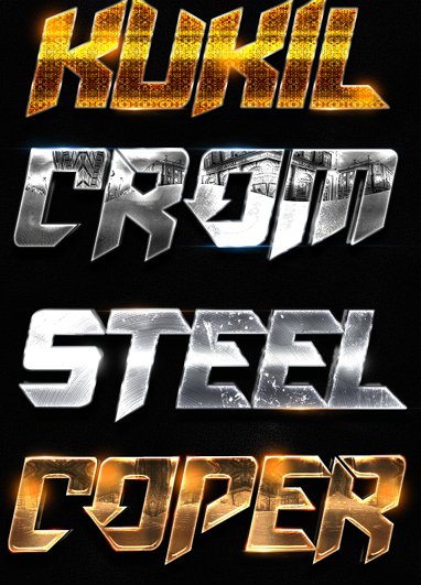 
									Metallic Expressions Font Effect PSD Template