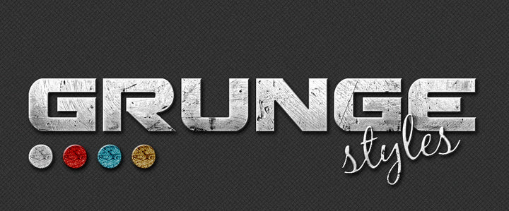 
									Metallic Grunge Font Effect PSD Template