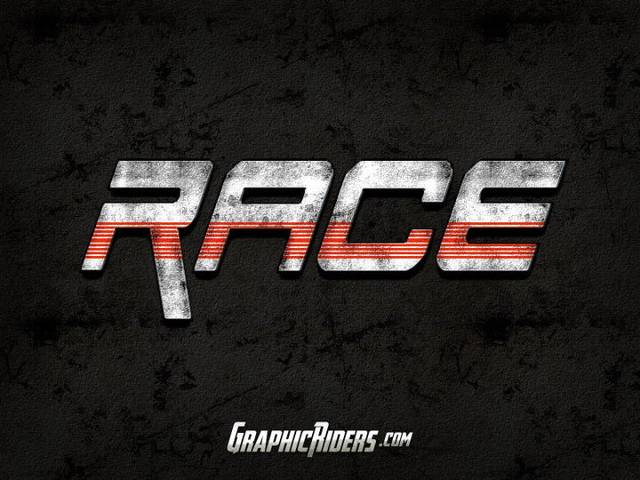 
									Metallic Race Typography Font Effect PSD Template