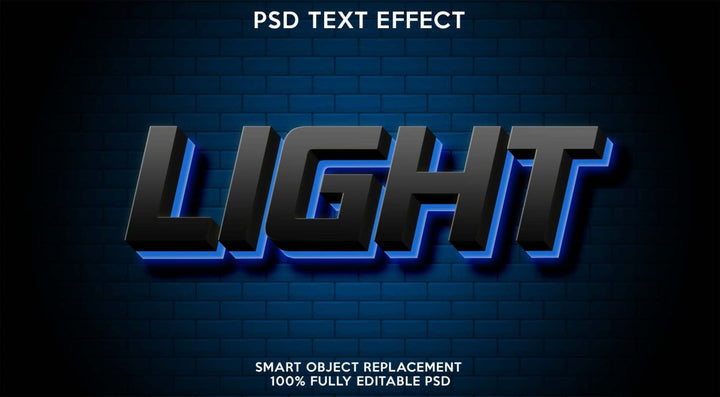 
									Neon Glow Light Font Effect PSD Template