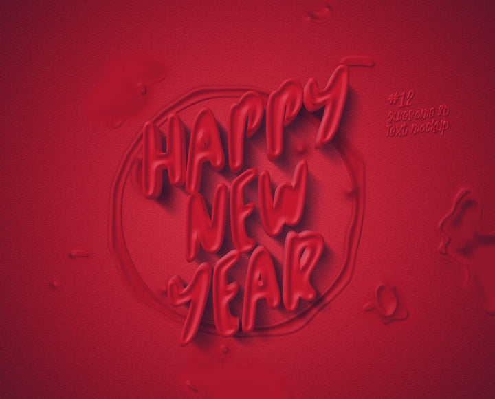 
									New Year Radiance Font Effect PSD Template