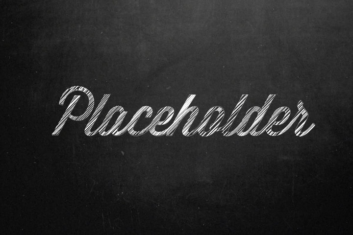 
									Placeholder Chalkboard Font Effect PSD Template