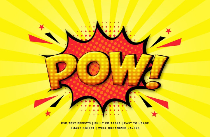 
									Pow! Comic Clash Font Effect