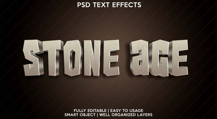 
									Primordial Stone Age 3D Font Effect