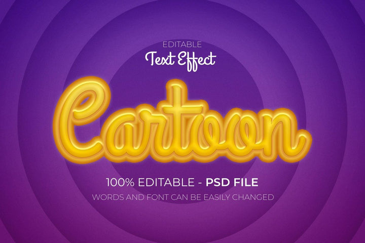 
									Purple Gradient Cartoon Font Effect PSD Template