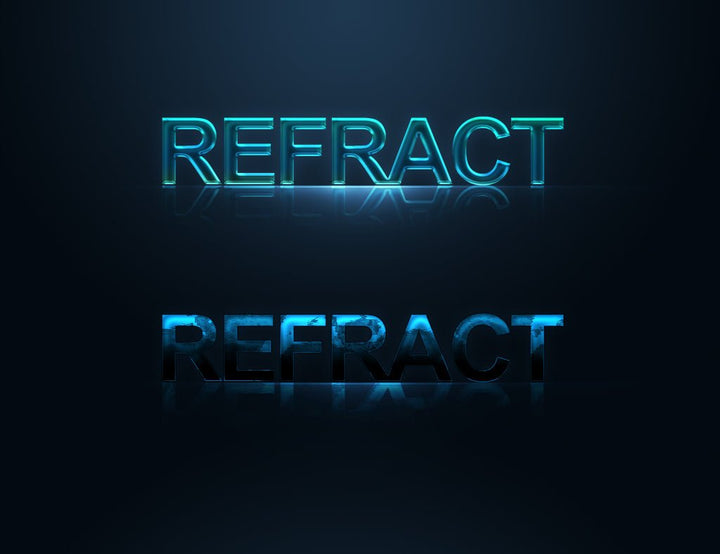 
									Refract Futuristic Reflection’s Font Effect PSD Template