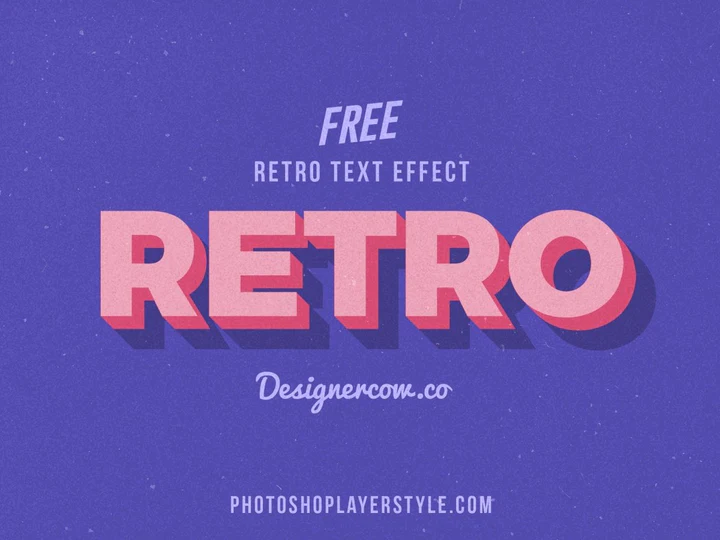 
									Retro Gradient Font Effect PSD Template