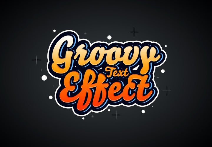 
									Retro Groovy Font Effect PSD Template