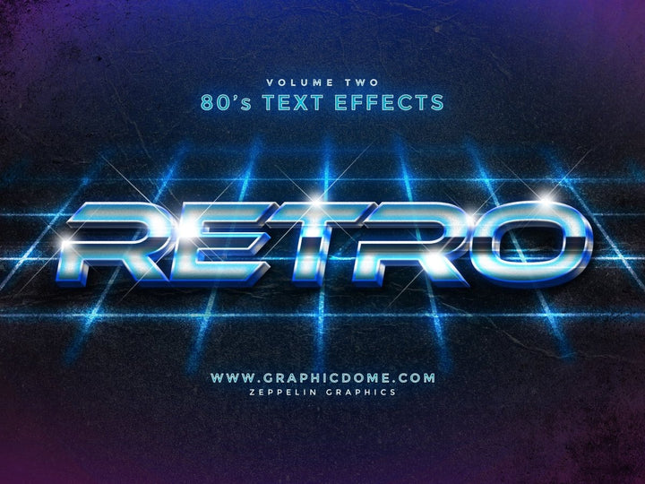 
									Retro Vintage Style Font Effect PSD Template