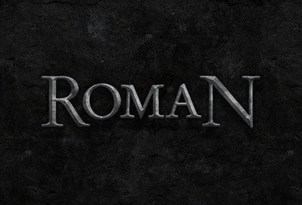 
									Roman Stone Elegance Font Effect PSD Template