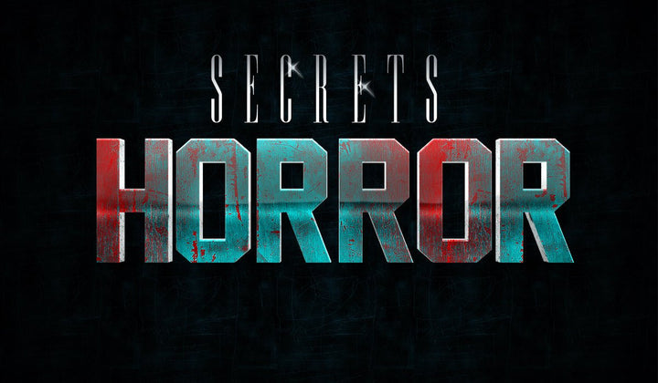 
									Secrets Horror Bloody Font Effect PSD Template