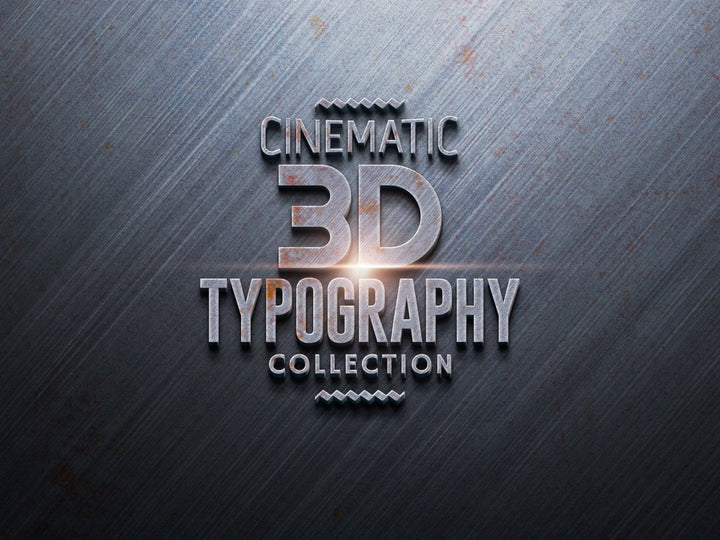 
									Silver Cinema 3D Typography Font Effect PSD Template