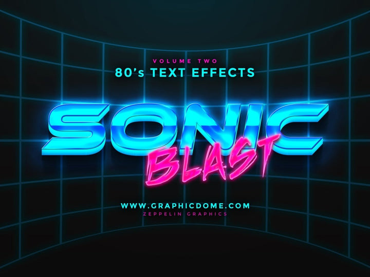 
									Sonic Neon Glowy Font Effect PSD Template