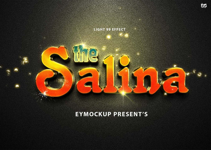 
									Spark of Salina Font Effect PSD Template