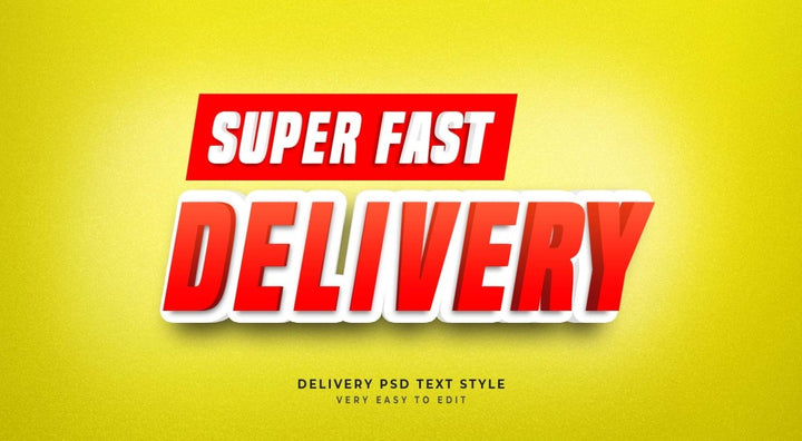 
									Speedy Delivery 3D Font Effect PSD Template