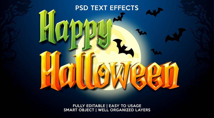 
									Spooky Night Halloween Font Effect PSD Template