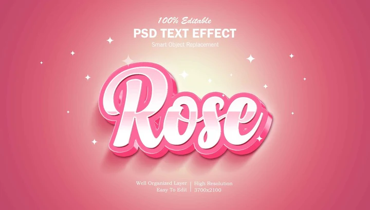 
									Stellar Rose Highlight Font Effect PSD Template