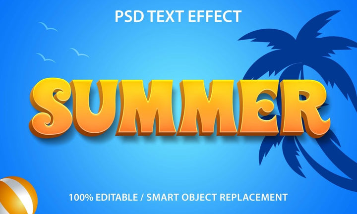 
									Sunny Summer 3D Font Effect PSD Template