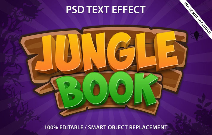 
									Tropical Jungle book Font Effect PSD Template