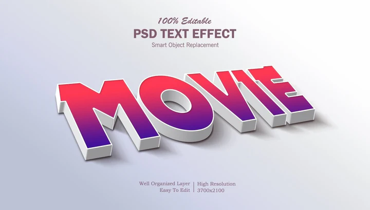 
									Vibrant Movie Font Effect PSD Template