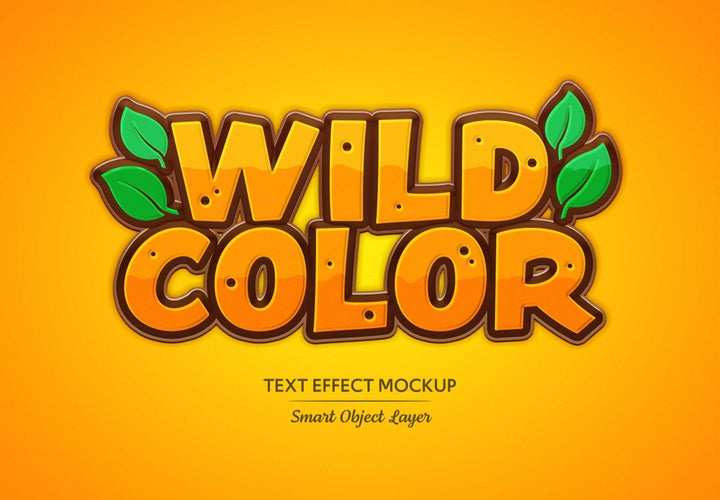 
									Wild Color Jungle Font Effect PSD Template